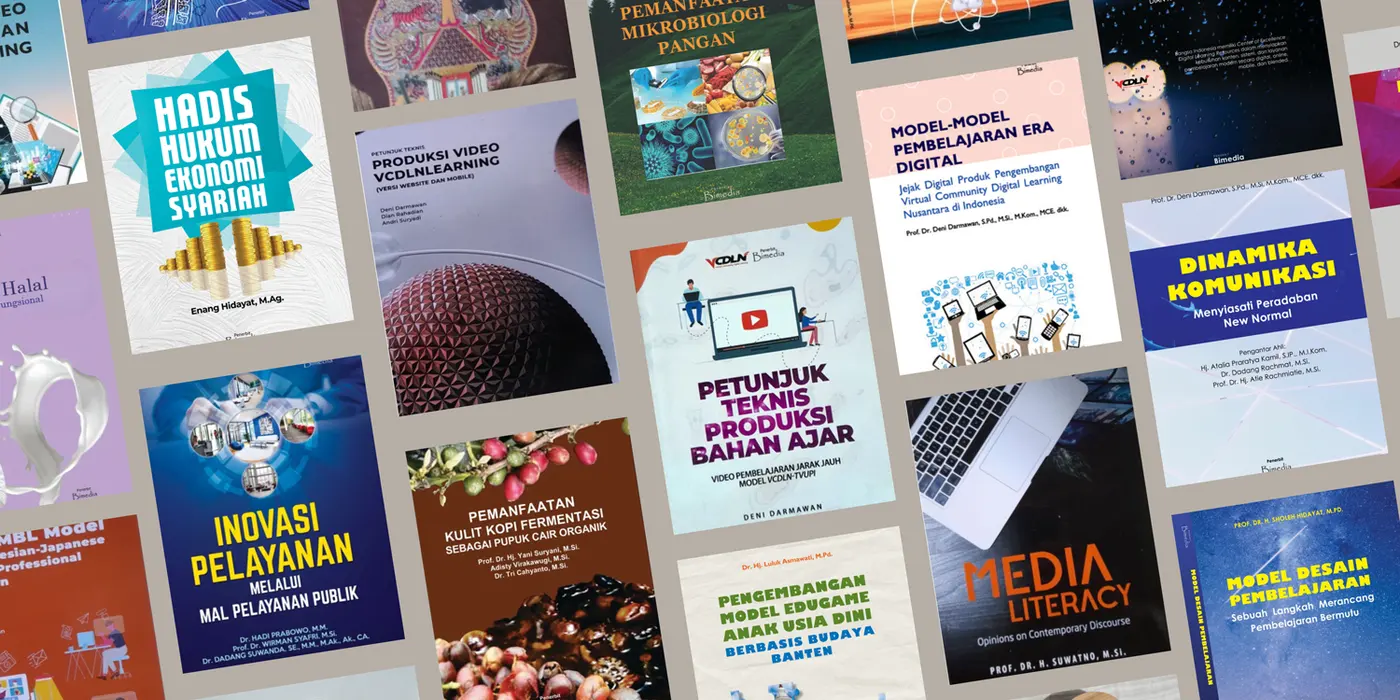 Koleksi buku terbitan Bimedia Pustaka