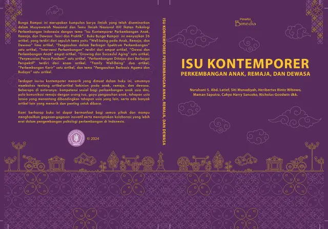 Sampul buku Isu Kontemporer Perkembangan Anak, Remaja, dan Dewasa